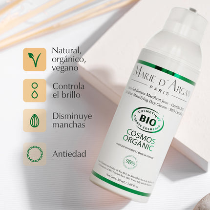 Marie d Argan mattifying cream organic line