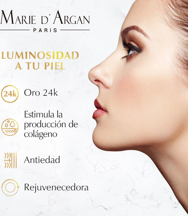 Crema Facial de Dia con Oro Coloidal 24k