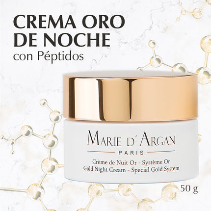 Crema Facial de Noche con Oro Coloidal 24k