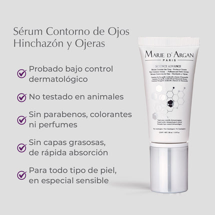 Sérum Contorno De Ojos - Hinchazón Y Ojeras, Dermatológico