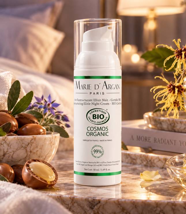 Crema Reestructurante Elixir Noche linea organica