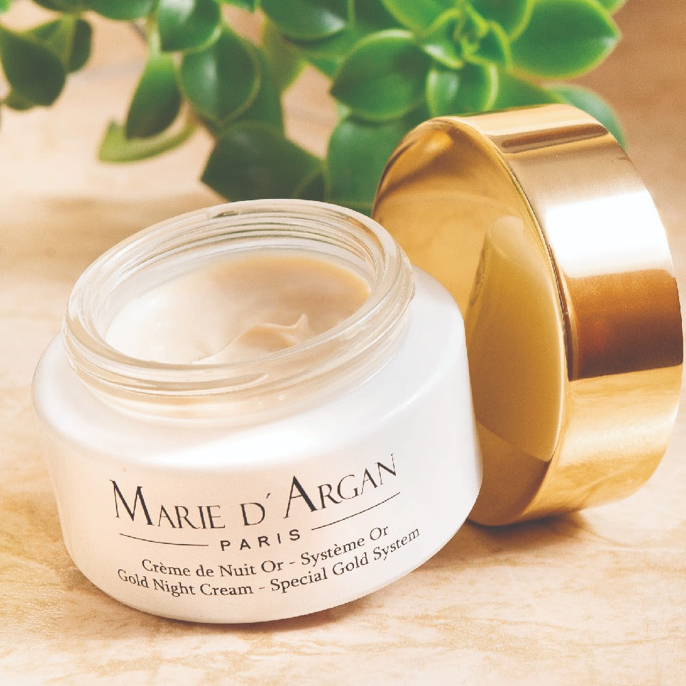 Crema Facial de Noche con Oro Coloidal 24k